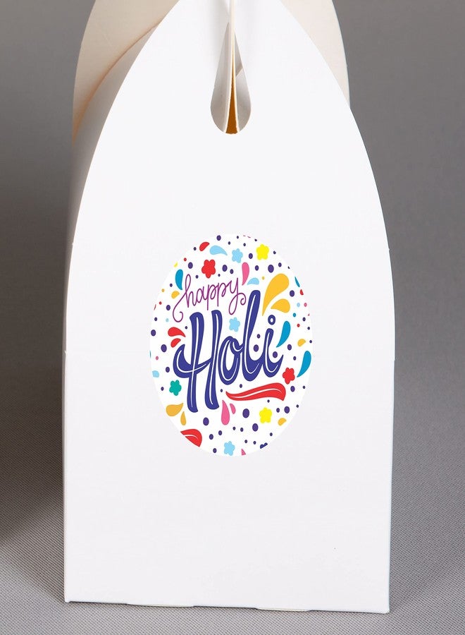 Goelite Happy Holi Stickers for Gifts Packaging and Journal, Decorations Set of 95 Stickers Self-Adhesive and High Glossy Stickers (Design 4) - Image 2